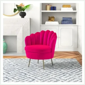 VELVET BARREL CHAIR-furnituresphere.online