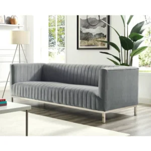 Velvet Tuxedo Sofa-furnituresphere.online